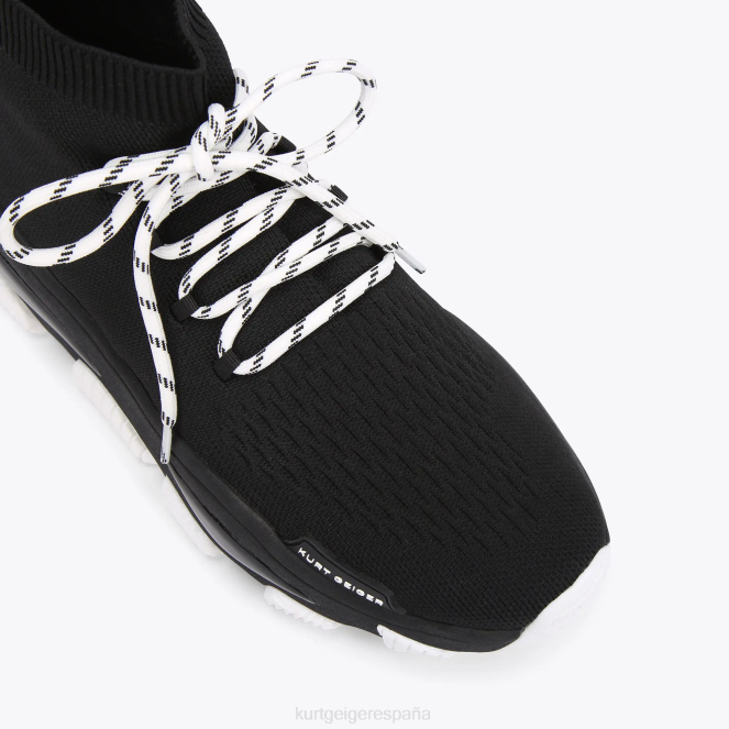 Kurt Geiger hombres encaje de punto lettie de Londres 2LPR610 | calzados blanco negro